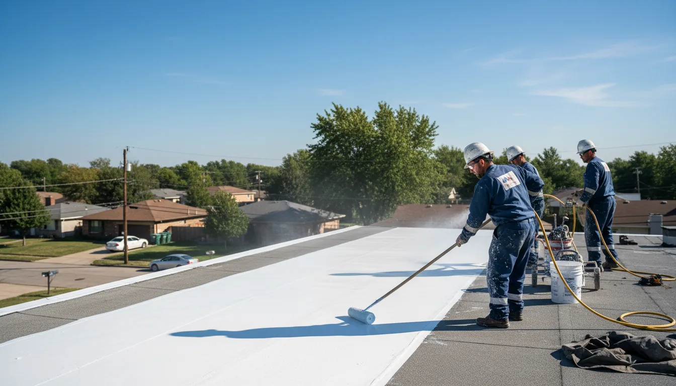 Commercial roof coating in Harrisonville, MO near me